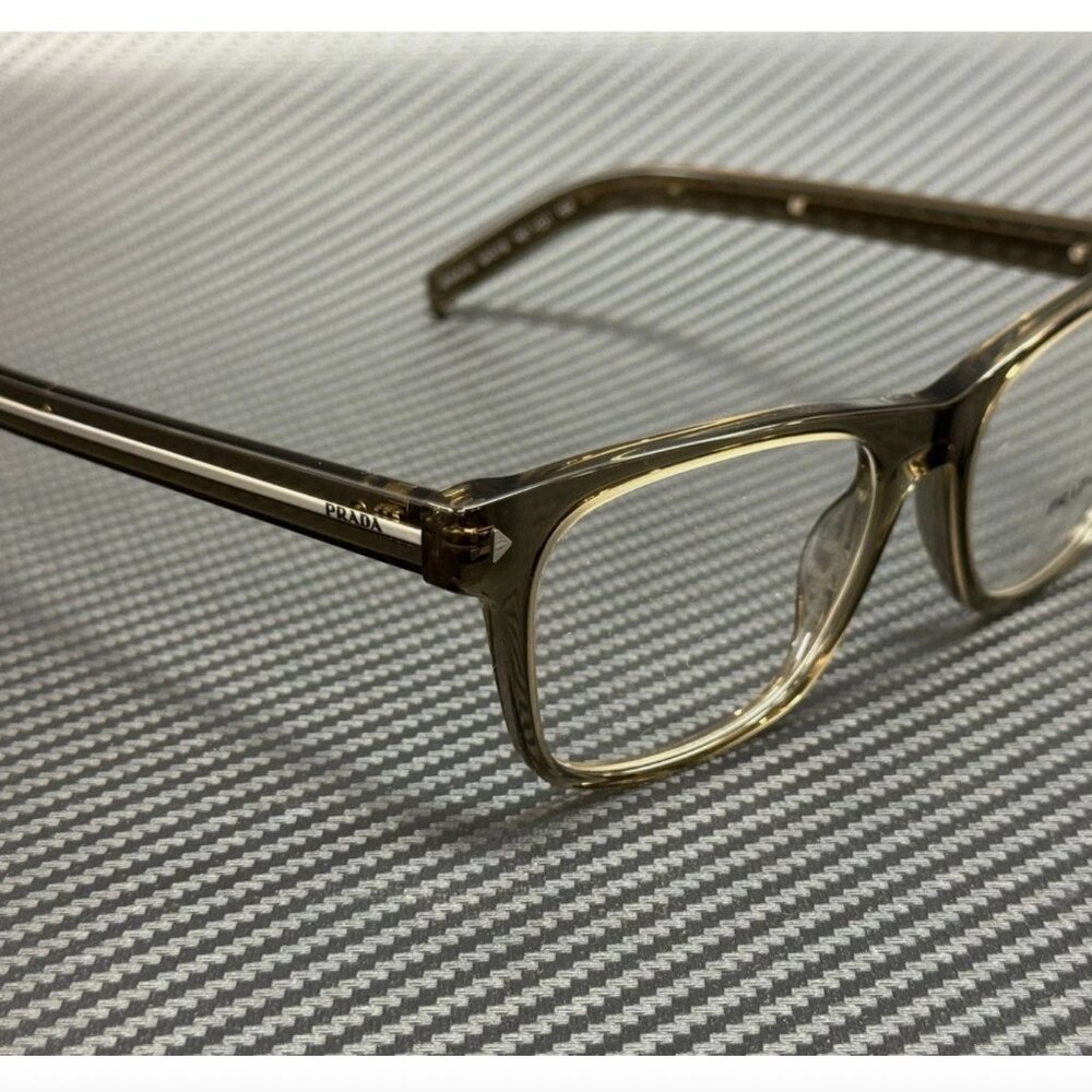 PRADA Transparent Brown Men's 54 mm Eyeglasses - Picture 3 of 5